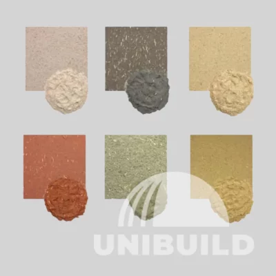 Kolorowy tynk gliniany gruboziarnisty ze słomą