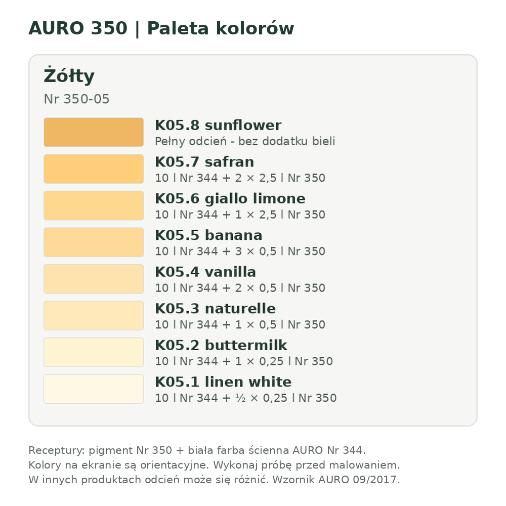 Wapienna baza barwiąca Nr 350 - obrazek 2