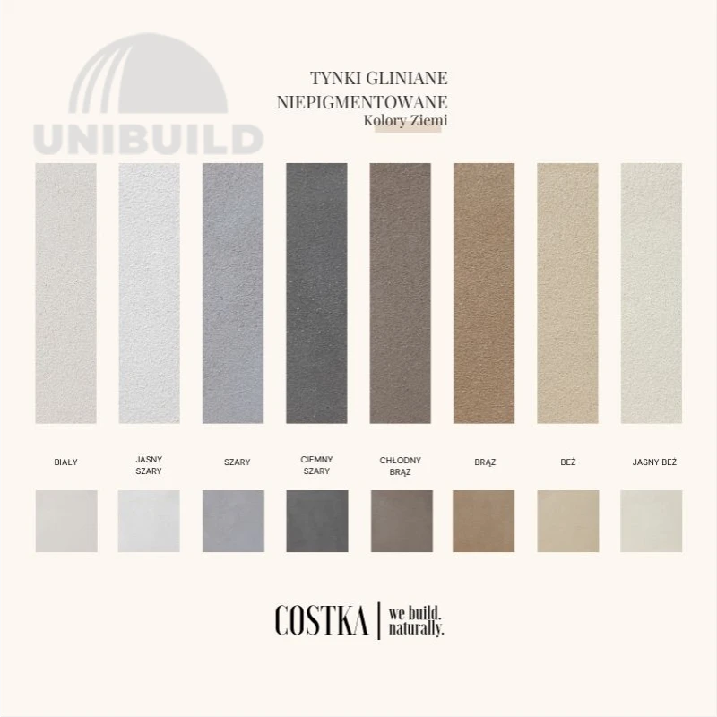 tynki gliniane kolory ziemi cena